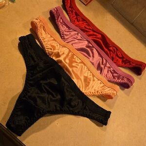 B2Body Women's Satin Panty Collection - Black, Peach, Lavender, Red